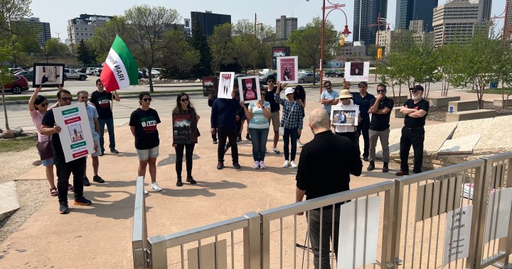 Winnipeg’s Iranian community condemns executions, demands action at CMHR rally