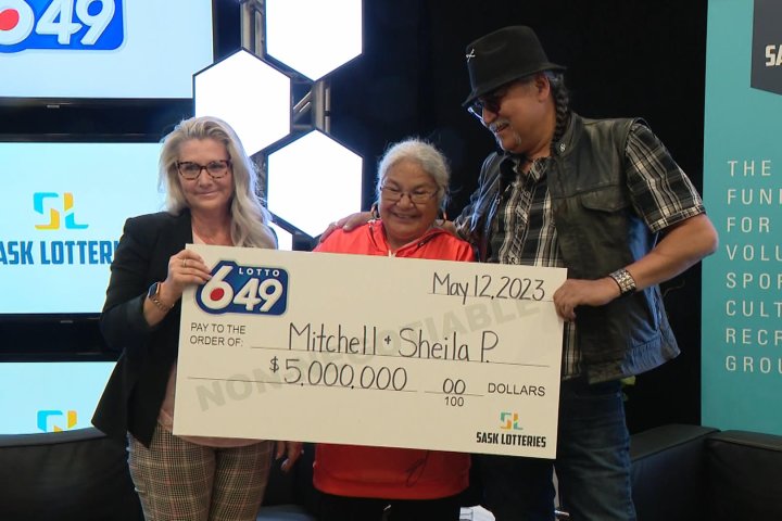 Saskatoon couple $5 million richer after winning Lotto 6/49 draw