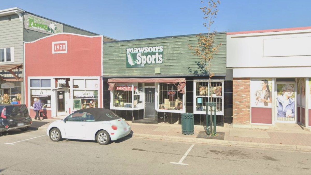 An employee at Mawson's Sports in Creston, B.C., confirmed the business was broken into on May 17, 2023.