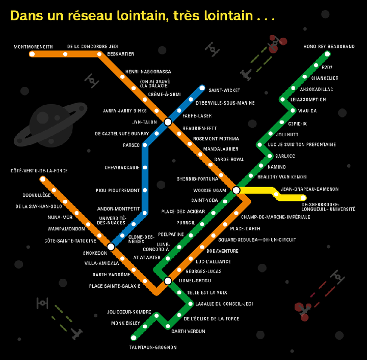 The STM released a Star Wars themed map on May, 4, 2023.