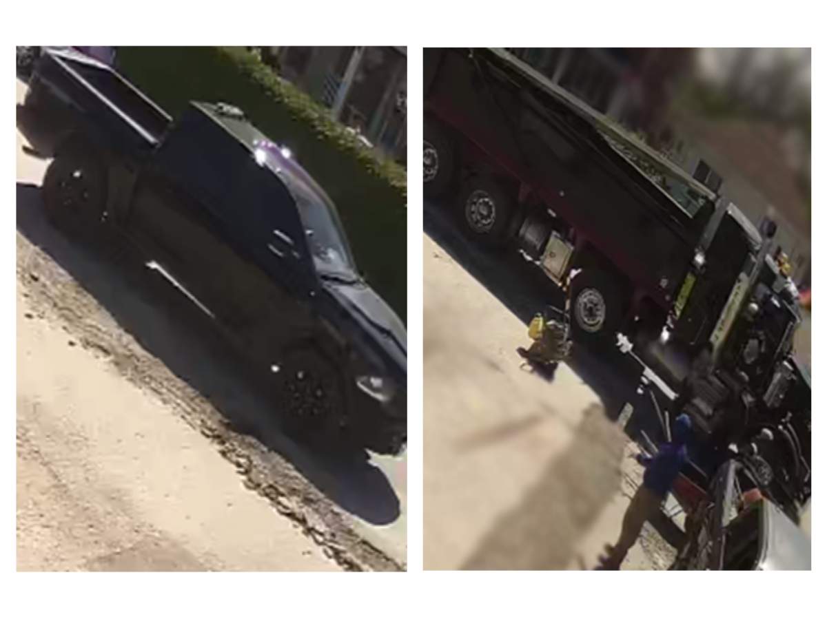 Vehicles used by the suspects in a paving scam in the Peterborough area.