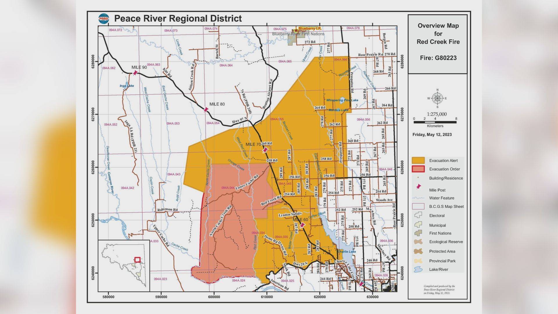 Evacuation alert expanded northwest of Fort St. John due to Red Creek wildfire - Vimarsana News