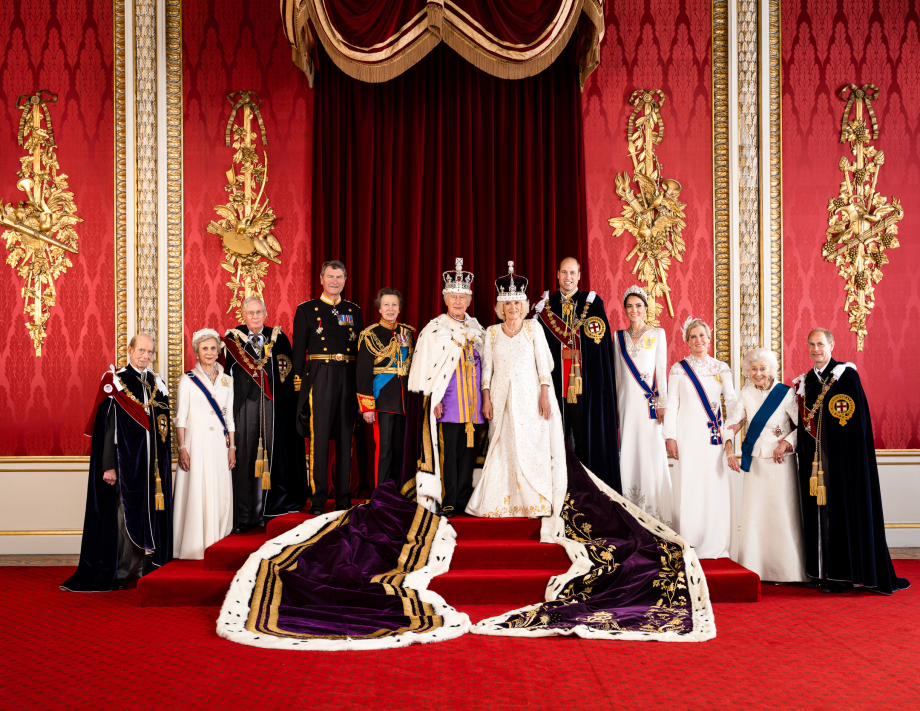Their Majesties are pictured with members of the working Royal Family - (L to R) The Duke of Kent, The Duchess of Gloucester, The Duke of Gloucester, Vice Admiral Sir Tim Laurence, The Princess Royal, The King, The Queen, The Prince of Wales, The Princess of Wales, The Duchess of Edinburgh, Princess Alexandra, the Hon. Lady Ogilvy, The Duke of Edinburgh.