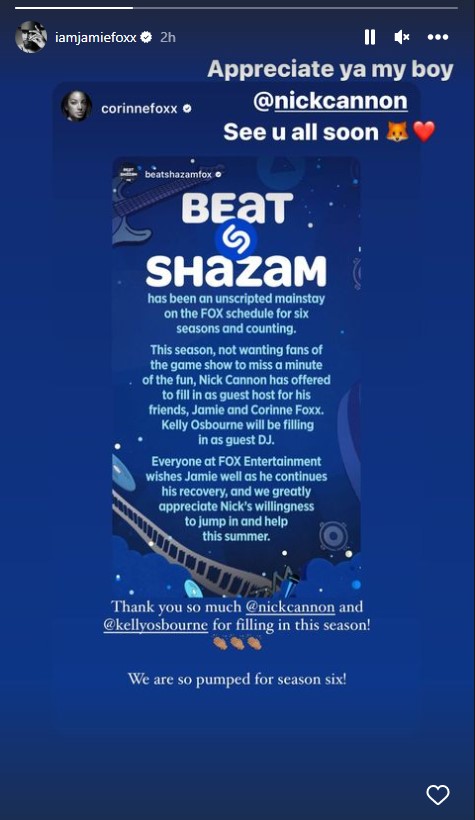 Jamie Foxx breaks silence after mysterious hospitalization - image