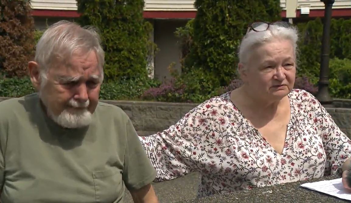 Winsome Place residents Rod Hill and Linda de Gonzalez both received letters telling them they need to agree to a 40 per cent rent increase or their home could be sold.