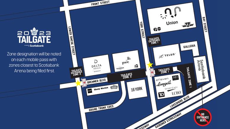 The MLSE says the tailgate will be expanded as the Leafs move on to round 2 of the Stanley Cup Playoffs.