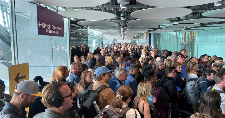 Viajeros retrasados ​​en los aeropuertos del Reino Unido debido a un “problema del sistema fronterizo nacional” – Nation
