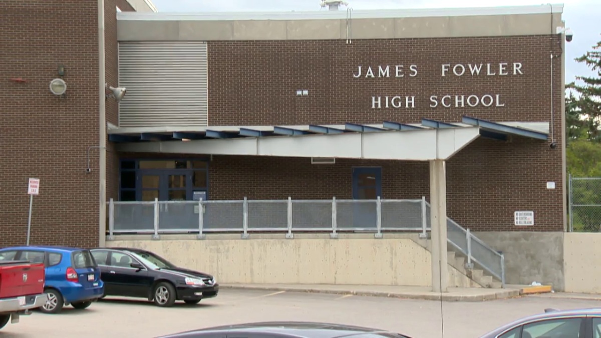 A file photo of James Fowler High School in Calgary.