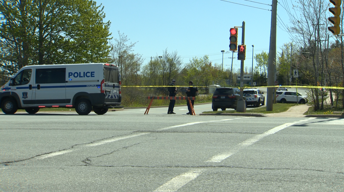 Micmac Boulevard between Woodland Avenue and Horizon Court in Dartmouth was closed to all traffic following the incident on Saturday.