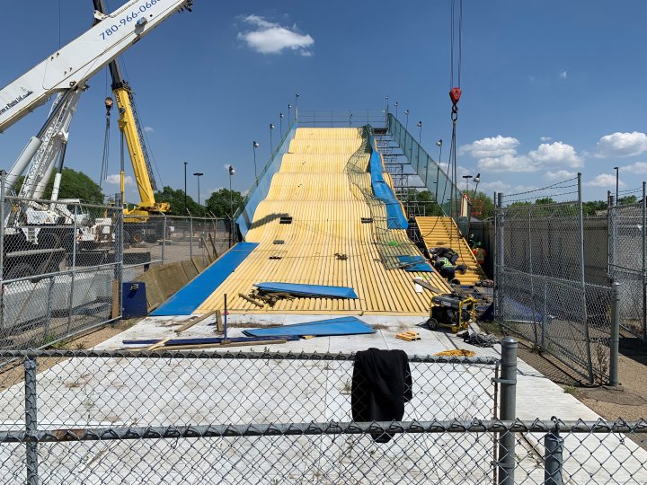 Big yellow slide at Edmonton EXPO demolished after 49 years Edmonton