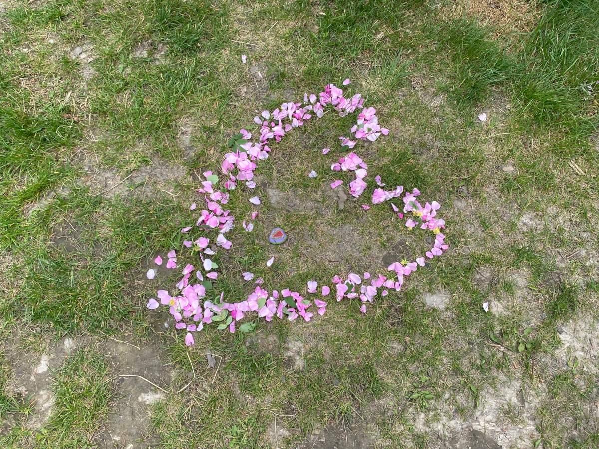 A small memorial for the toddler along the river bank at the Bow Valley Campground. Friday, June 9, 2023.