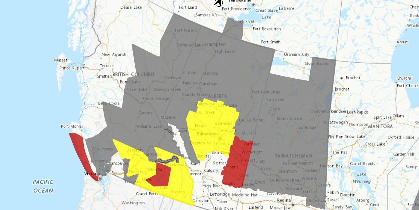 Extreme weather expected in central Alberta Tuesday evening - Vimarsana News