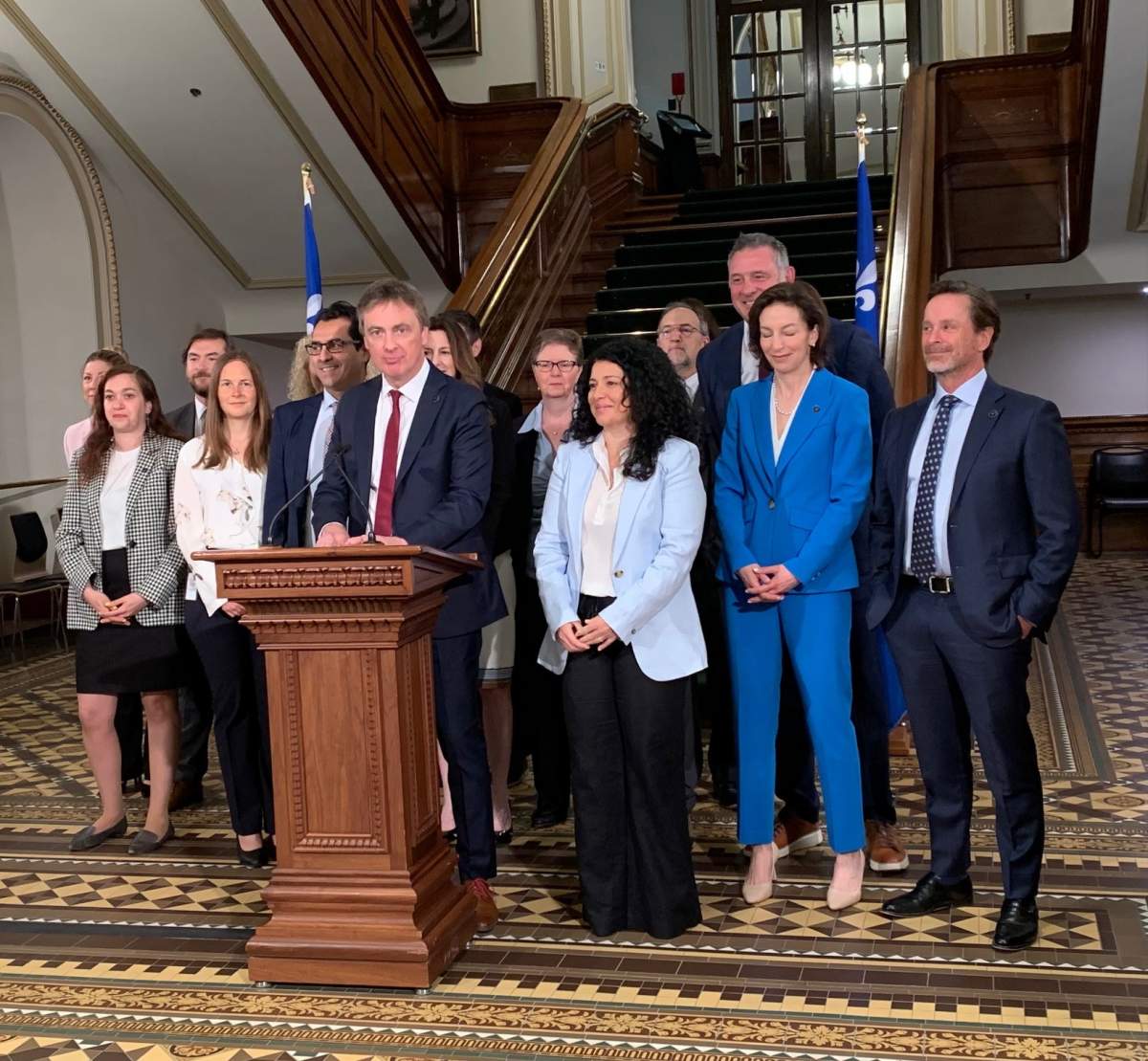 Quebec's Liberal Party presents its end of session balance sheet. Friday June 9th, 2023.