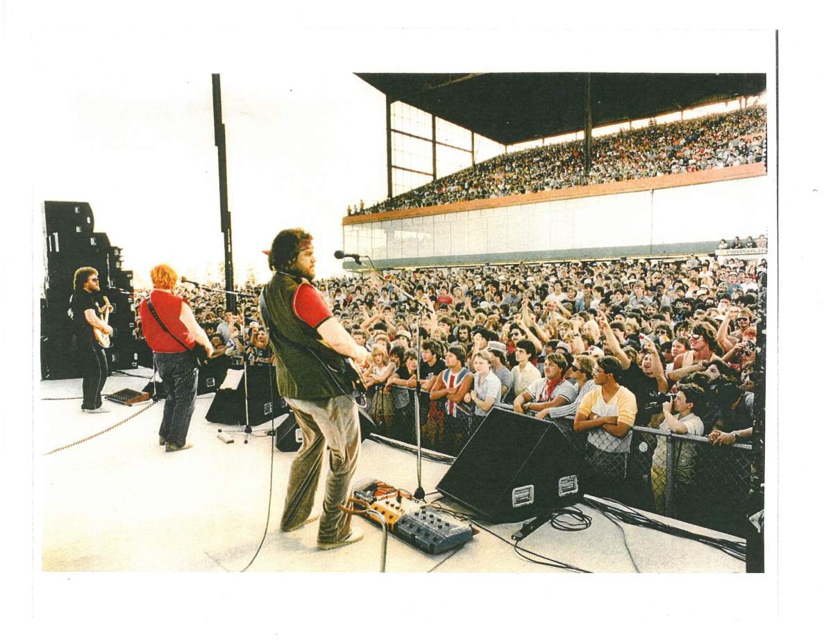 BTO performing at the Assiniboia Downs on August 19, 1984.