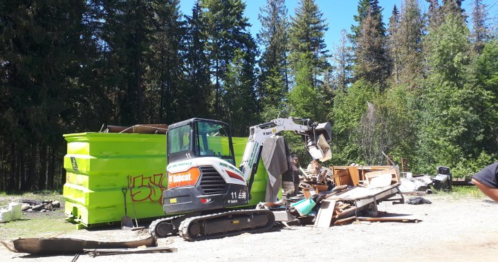 Okanagan Forest Task Force cleans up illegal dumping site