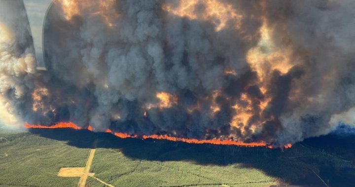 Wildfire in B.C.’s northeast the second largest in provincial history