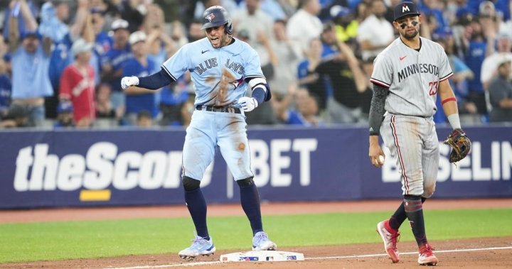 Les jumeaux devancent les Blue Jays 3-2 en 10 manches