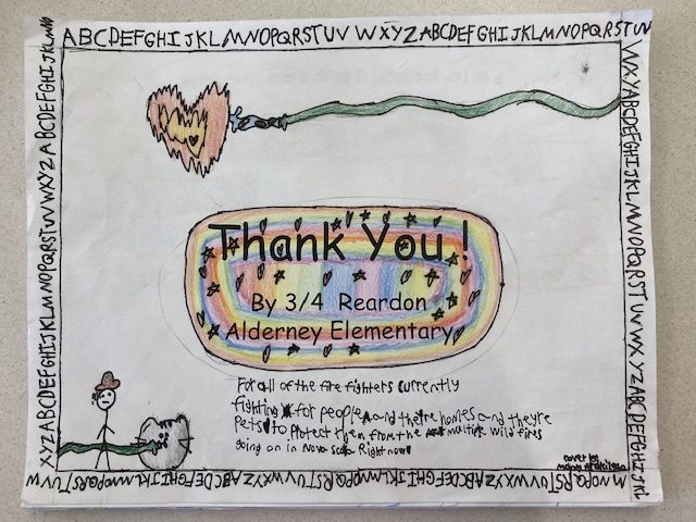 ‘B is for being brave’: School class delivers N.S. firefighters a hopeful message  | 24CA News