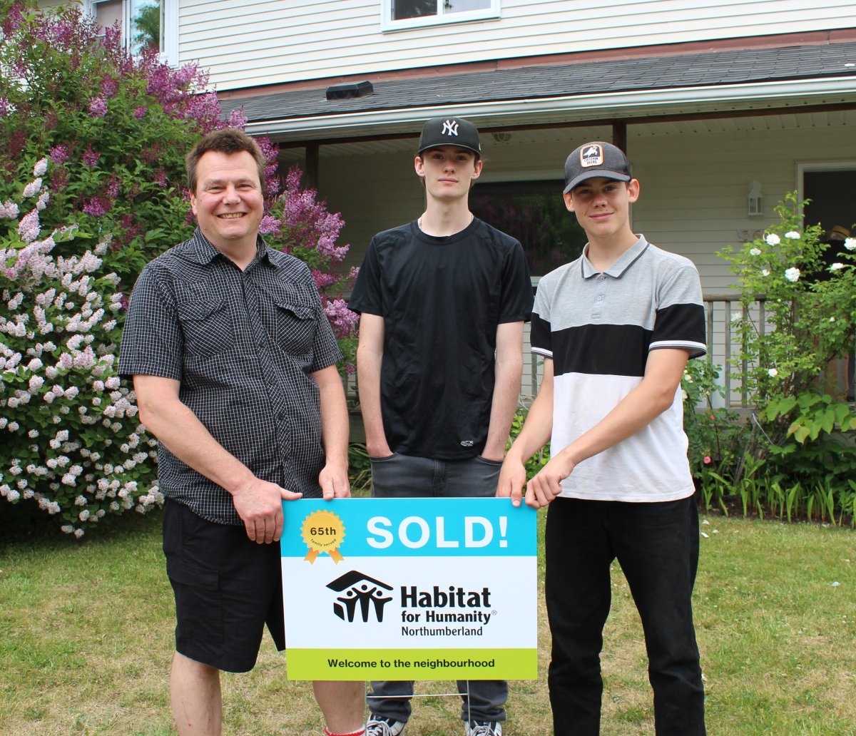 Alfred Groves and his family received the keys to their new home in Cobourg, Ont., via Habitat for Humanity Northumberland on June 9, 2023.