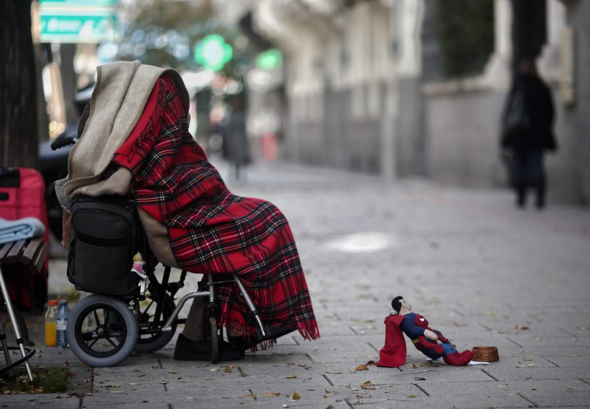 Homeless disabled women.