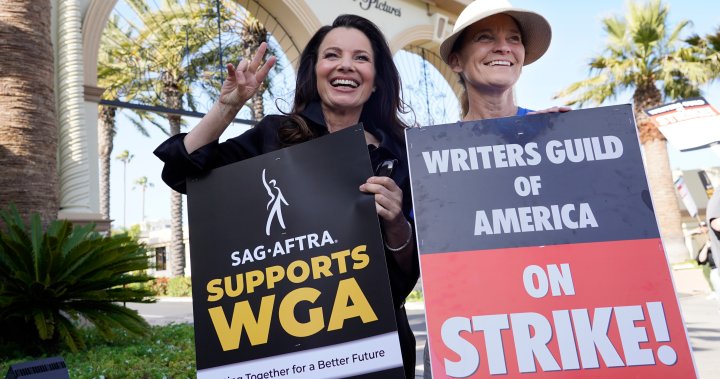 SAG-AFTRA members vote to authorize strike, joining picketing writers – National