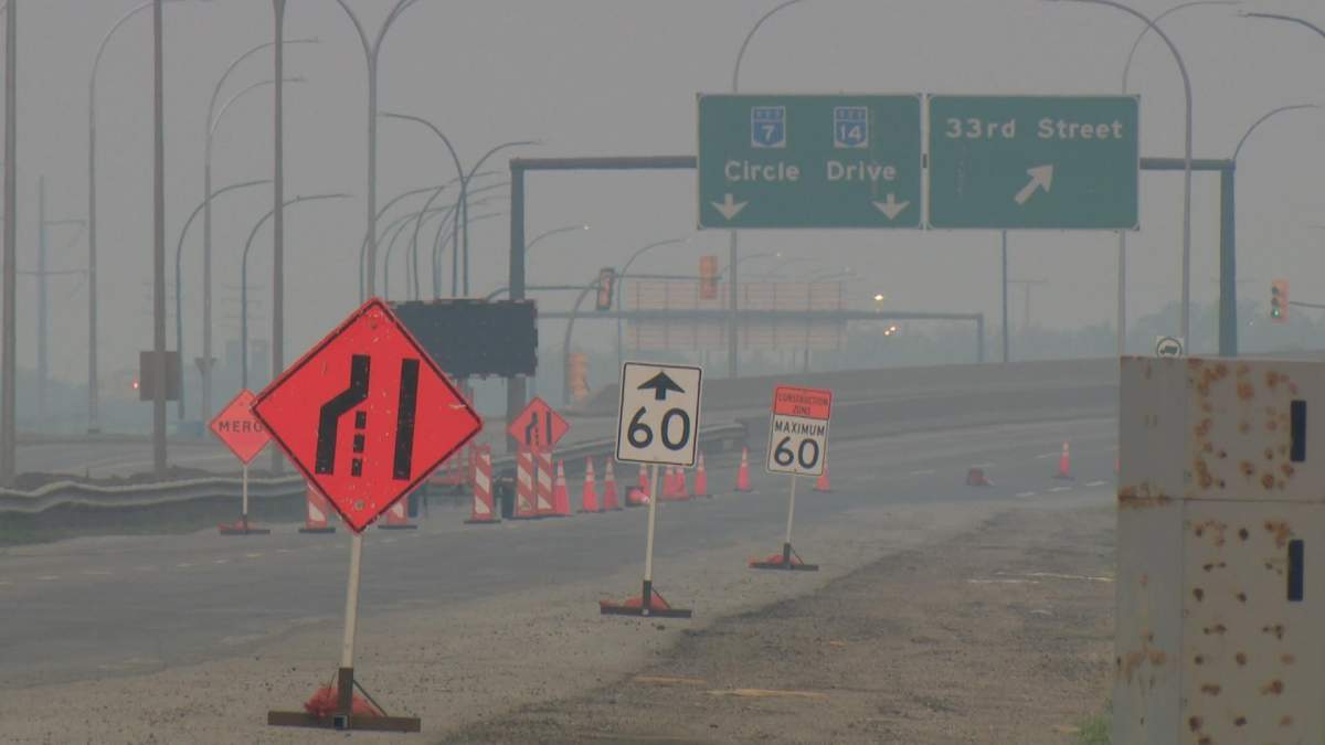 Circle Drive was closed off Tuesday morning heading northbound by 33rd Street.