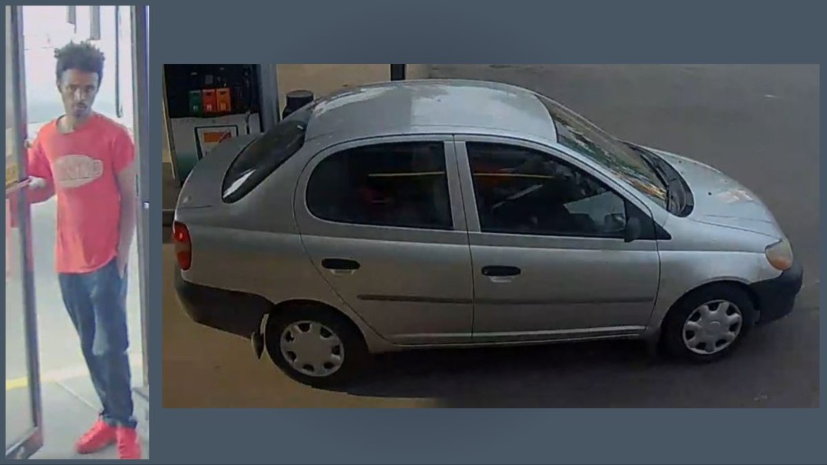 Surveillance images of the suspect and suspect vehicle in a May 26 incident in Renfrew where a woman was dragged from a car on 15th Avenue N.E. 