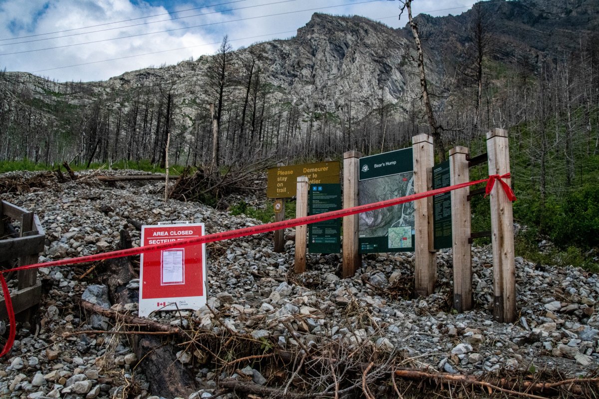 Parks Canada closed off hiking trails and backcountry campgrounds in Waterton Lakes National Park due to flooding concerns.