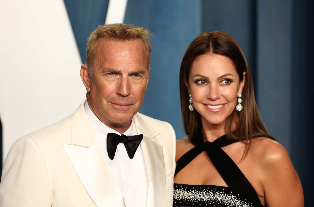 Kevin Costner and Christine Baumgartner.
