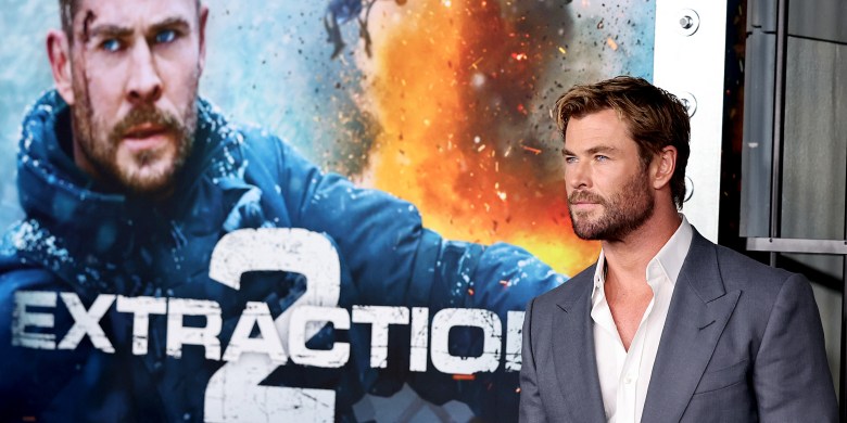 Netflix made sweaty billboards so you can touch Chris Hemsworth's wet brow
