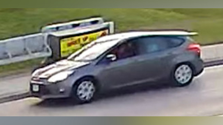 Police are seeking suspects who travelled in a four door, grey or silver Ford Focus hatchback. Investigators believe some three to five teens robbed a woman walking down Main Street East on June 13, 2023.