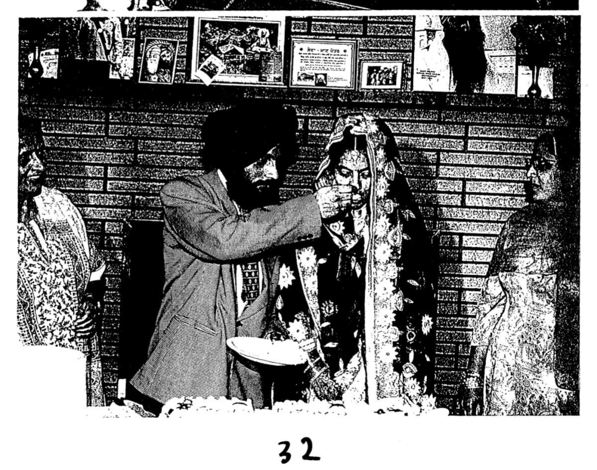 Photo of Hardeep Singh Nijjar’s wedding in Surrey, B.C., on Nov. 21, 1998, submitted to Canadian immigration.