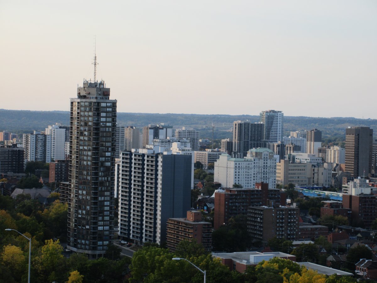 Photo of Hamilton, Ont., skyline from June 2021.