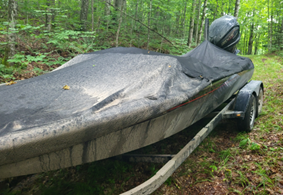 A J Craft boat was also recovered at an address in Trent Lakes.