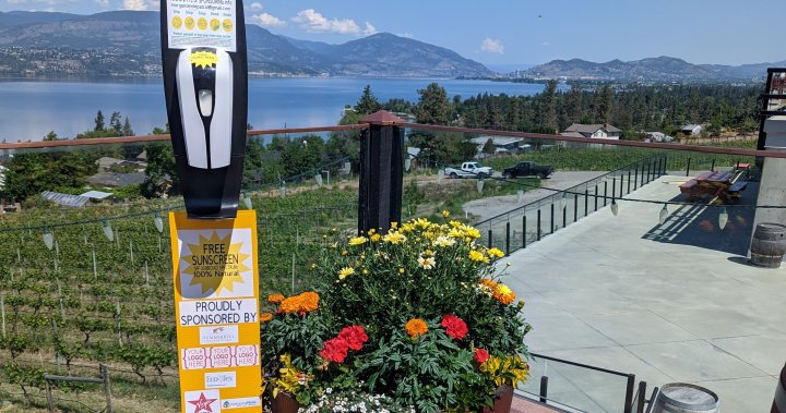 Free sunscreen dispensers installed in Kelowna and Penticton – Okanagan