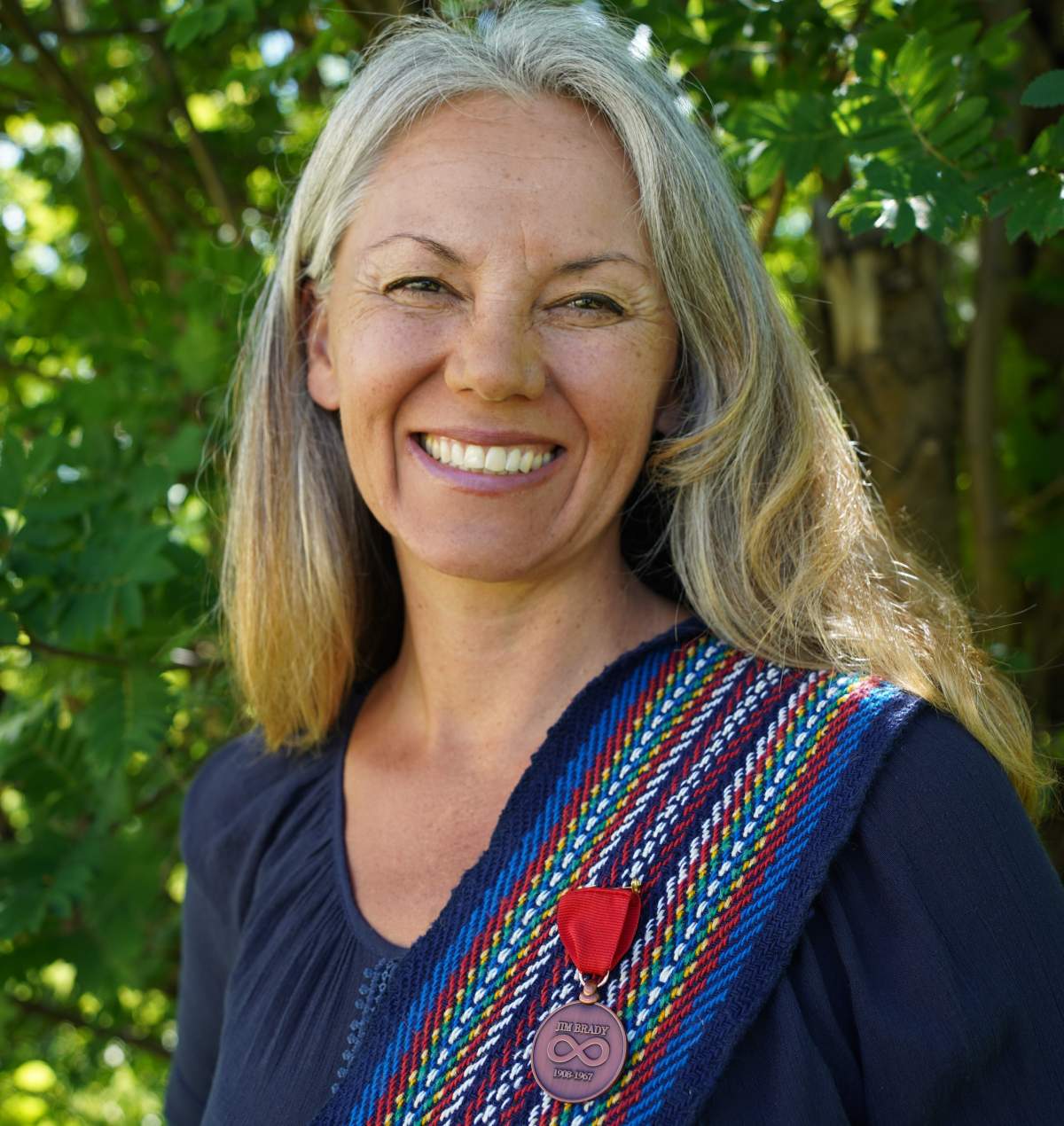 Métis artist and educator was recognized with the first-ever Jim Brady Memorial Medal of Excellence for her work and leadership in the Métis community.
