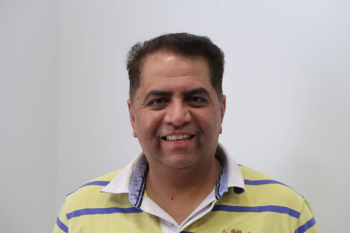 $1 million lottery winner Aman Kuman Arora in Winnipeg.