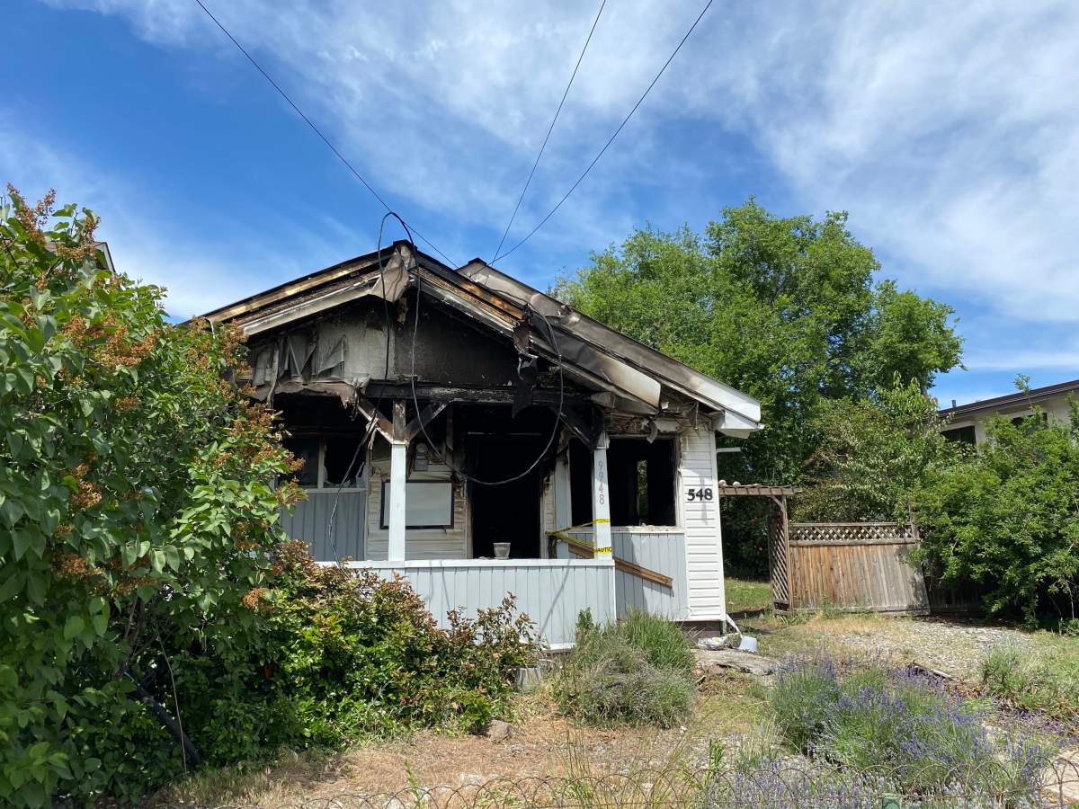 A house in Oliver was seriously damaged in a fire. 