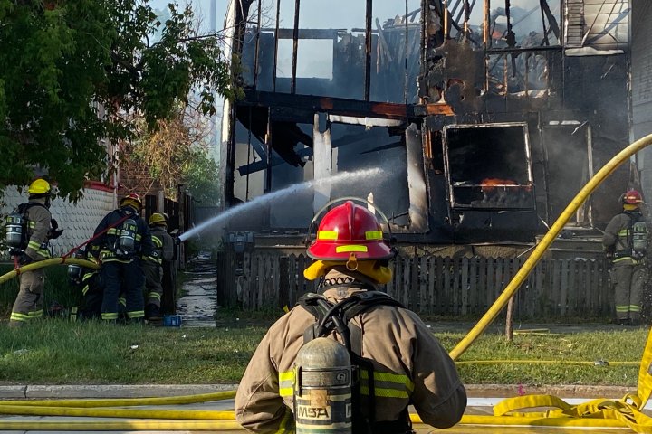 Winnipeg firefighters busy battling structure fires Tuesday