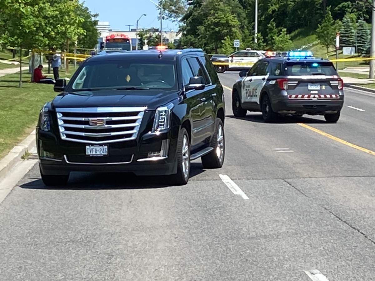 A child has been taken to hospital after being struck by a vehicle in Toronto.