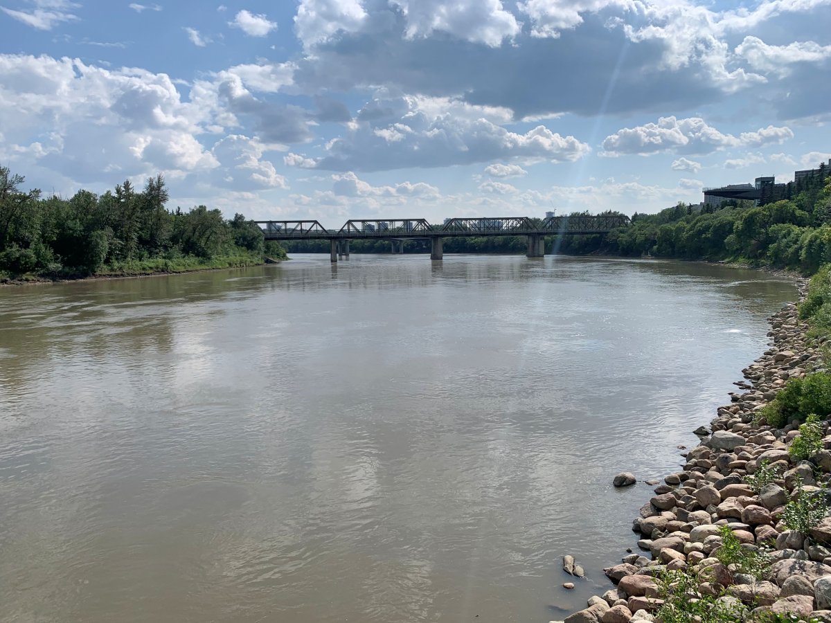 The North Saskatchewan River in Edmonton, Alta. on Thursday, June 15, 2023.