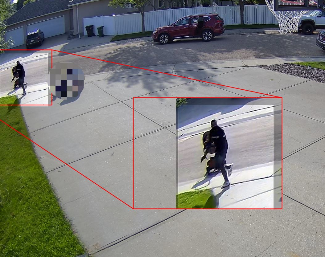 Two suspects pulled up in a red Nissan Rogue and started firing bullets at a man walking with his family on Ormsby Crescent in west Edmonton's Callingwood area on Saturday, June 24, 2023.