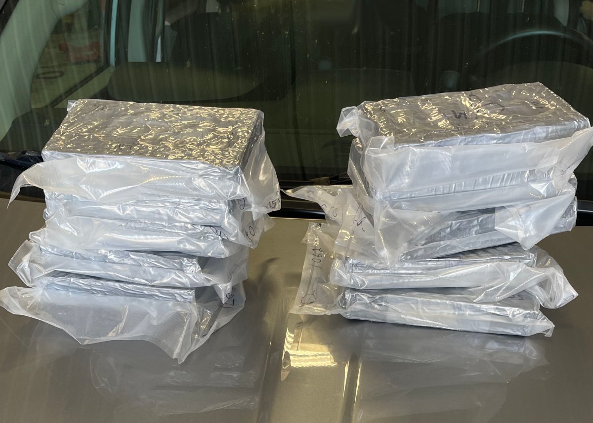 Bundles of cocaine seized by Saskatchewan RCMP in the Maidstone area.