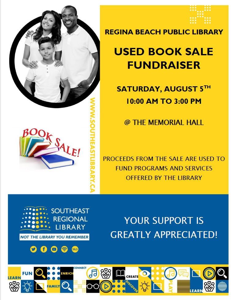 Regina Beach Public Library Used Book Sale Fundraiser - image