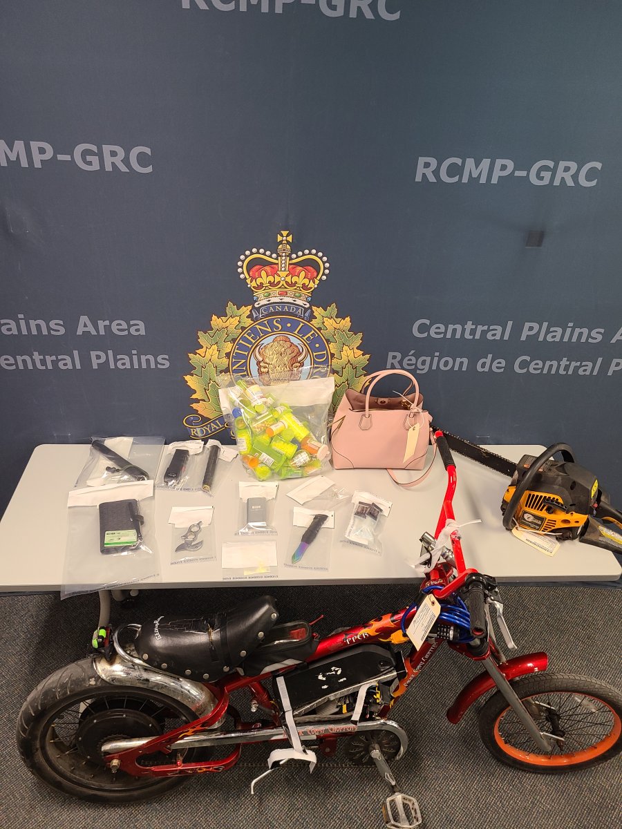 Photo of the property recovered after an RCMP raid on June 9 in Portage la Prairie.