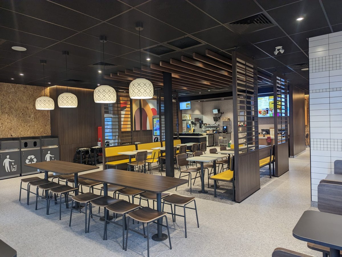 A look inside the newly renovated McDonald's on Woodlawn Road West in Guelph.