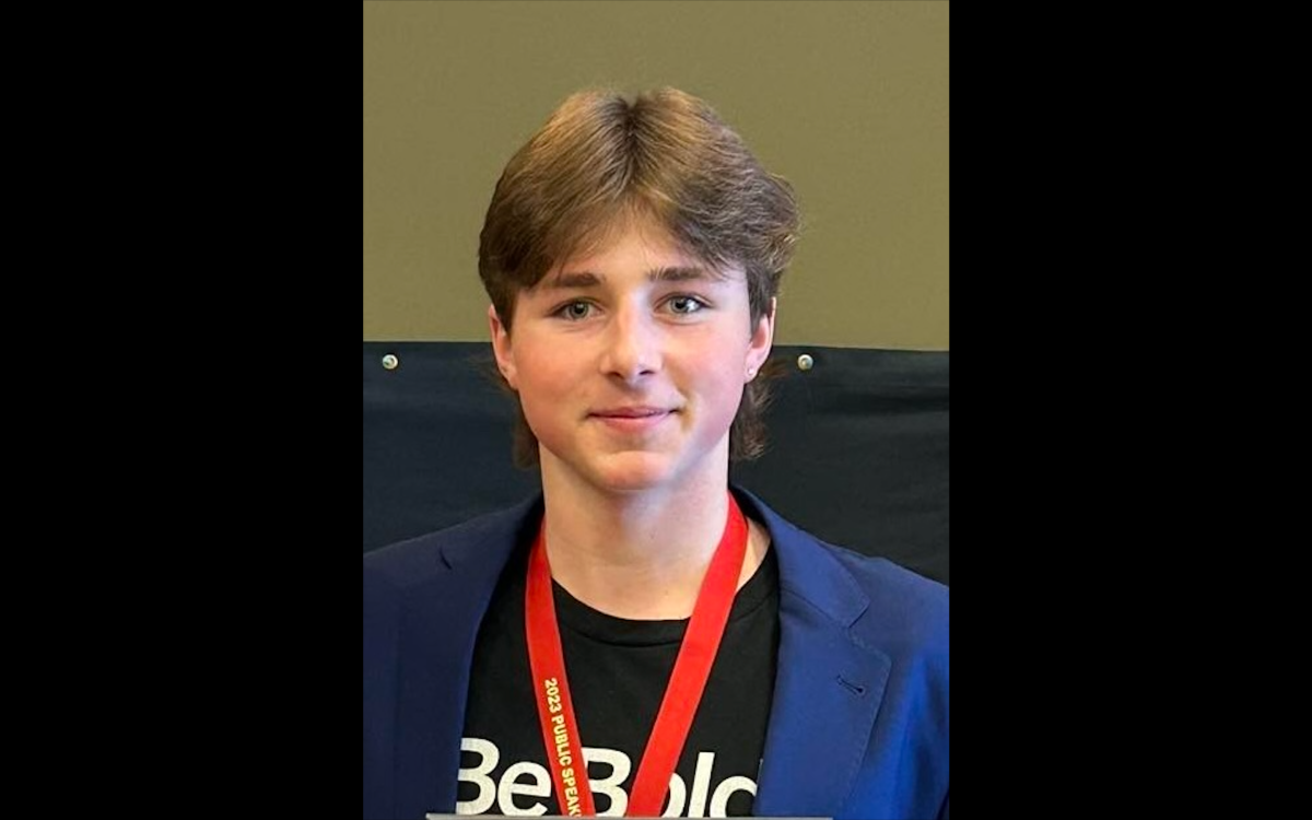 Christian Routenburg-Evans’, 18, won the Royal Canadian Legion’s provincial public speaking contest for the senior division 2023.