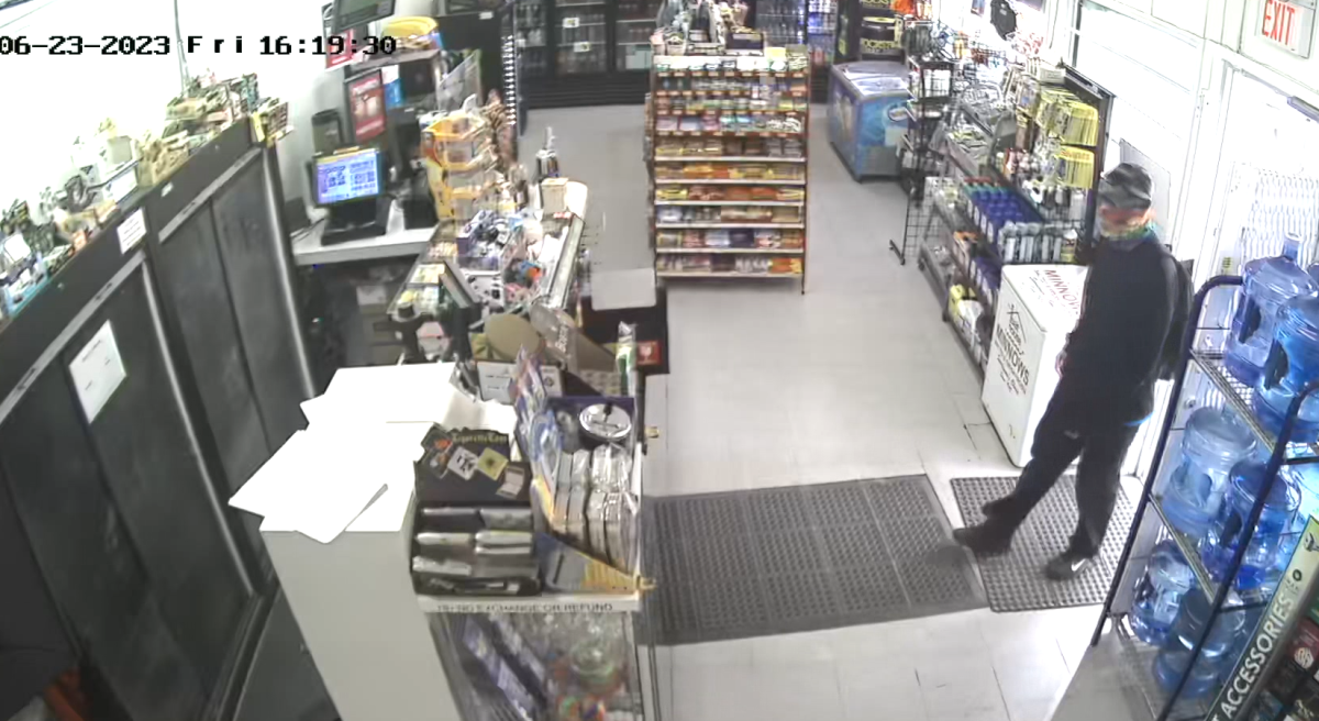 Selkirk RCMP are looking to identify a suspect they say robbed two stores on three separate occasions in June.