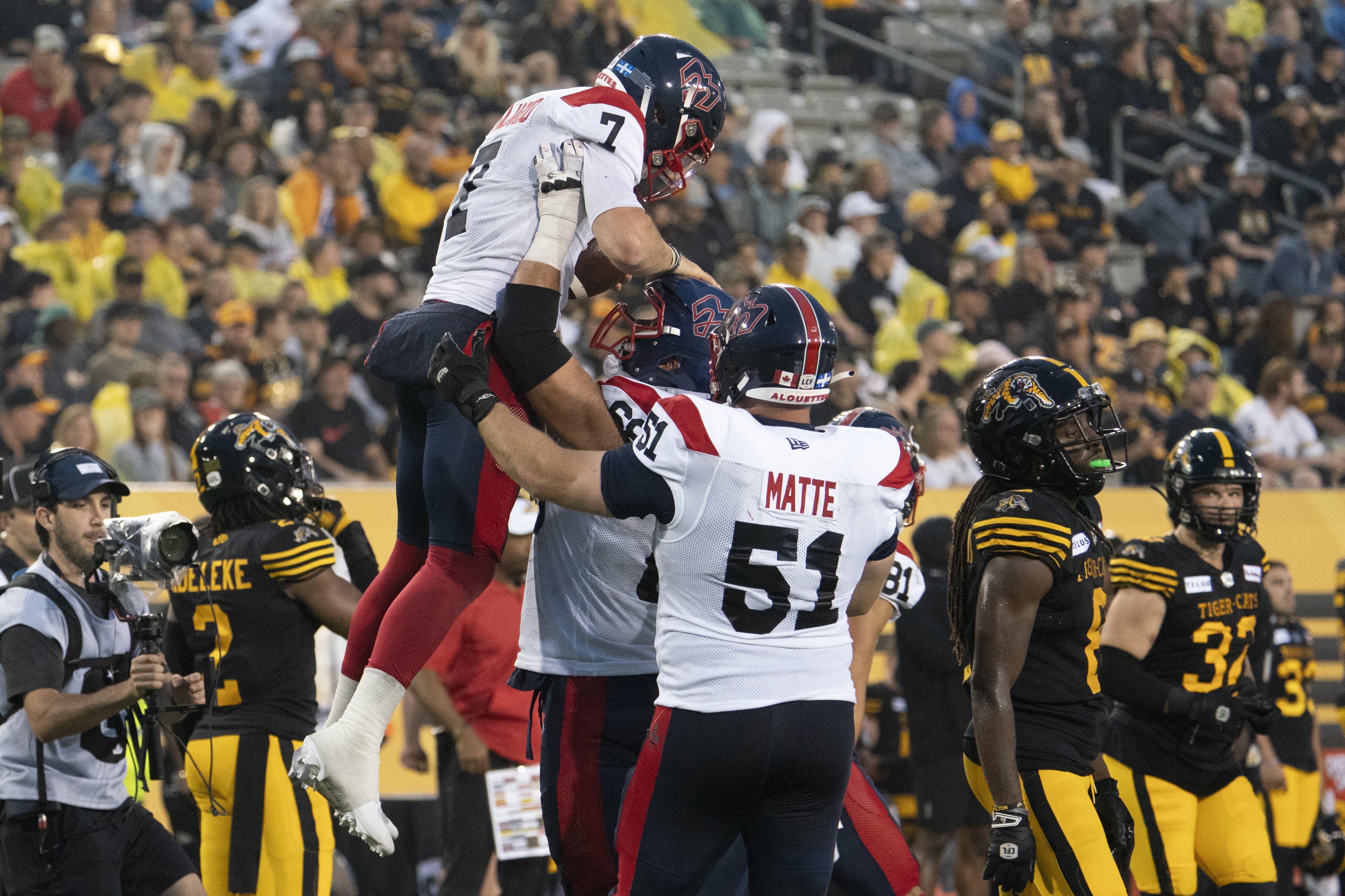 What time is the Tiger-Cats vs. Alouettes playoff game today