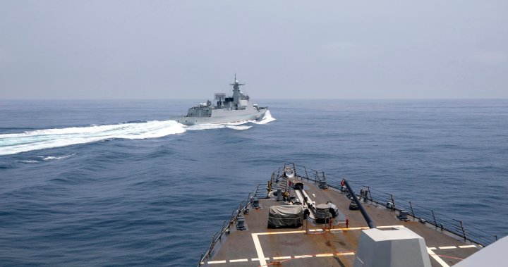 U.S. releases video of ‘unsafe’ manoeuvre by Chinese warship in Taiwan Strait